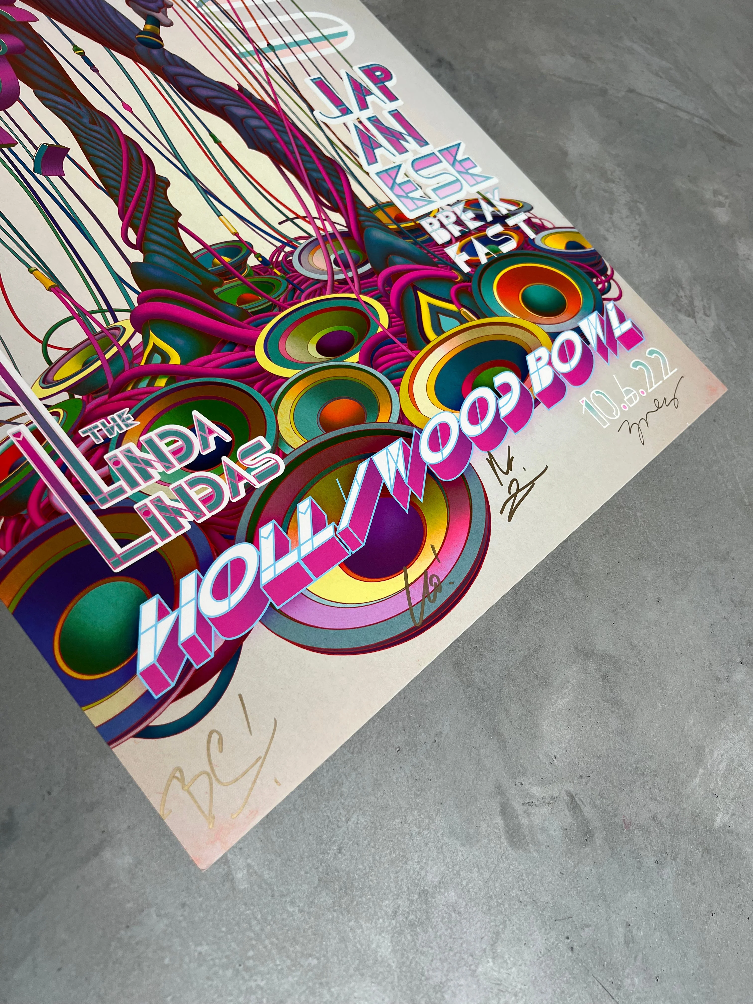 Yeah Yeah Yeahs Hollywood Bowl Poster - Signed - Image 2